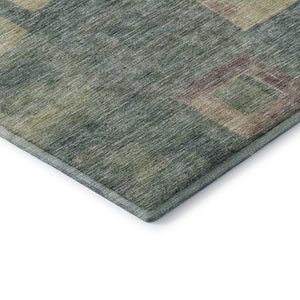HomeRoots 10' X 14' Sage Beige & Taupe Geometric Washable Area Rug – Stylish, Durable, UV Protected for Home Use 686705