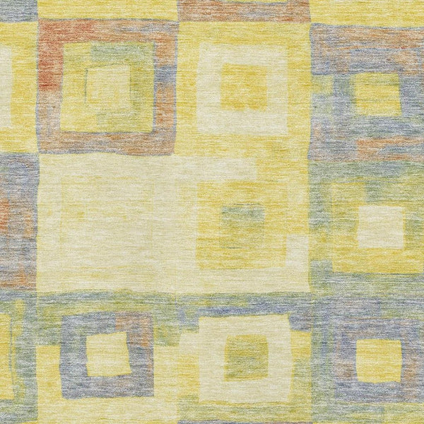 HomeRoots 10' X 14' Vibrant Geometric Washable Area Rug with UV Protection - Stylish, Durable & Kid-Friendly! 686711