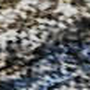 HomeRoots 5' X 8' Blue Gray & Silver Floral Medallion Area Rug - Washable, UV Protected, Durable & Stylish 686725