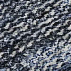 HomeRoots 5' Blue and Charcoal Damask Area Rug – Washable, Stain-Resistant, UV Protected for Stylish Living Spaces 686737