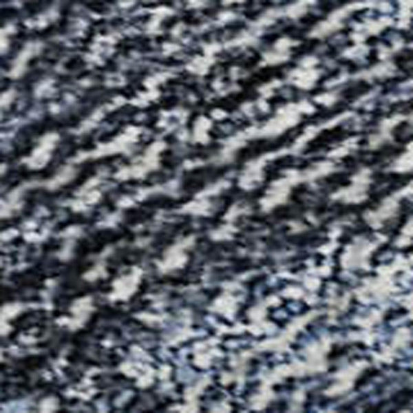 HomeRoots 5' Blue and Charcoal Damask Area Rug – Washable, Stain-Resistant, UV Protected for Stylish Living Spaces 686737