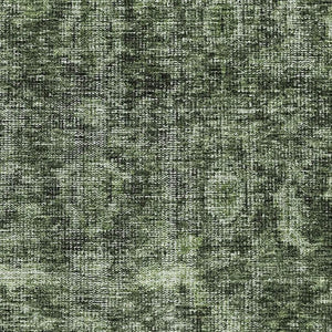 HomeRoots 5' X 8' Artichoke Green Damask Area Rug - Washable, UV-Protected, Perfect for Busy Homes & Style! 686743