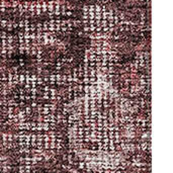 HomeRoots 10' X 14' Elegant Pink & Mauve Damask Area Rug - Washable, UV Protected, Stain Resistant Design 686753