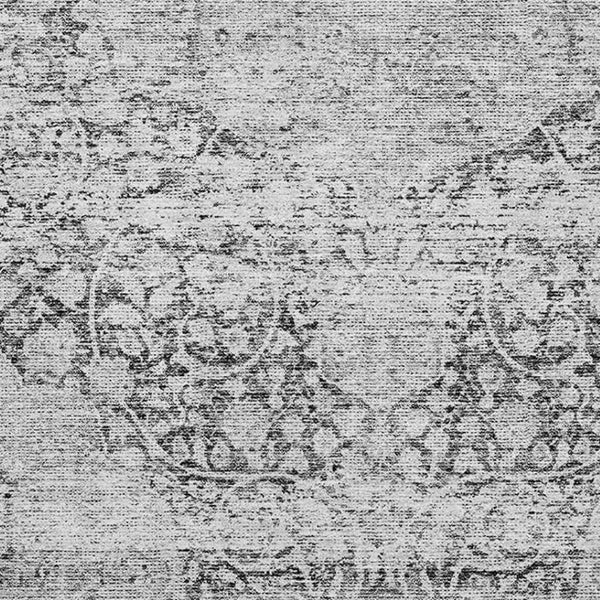 HomeRoots 8' X 10' Gray and Silver Medallion Washable Area Rug - Durable, Stain Resistant, UV Protected Design 686769