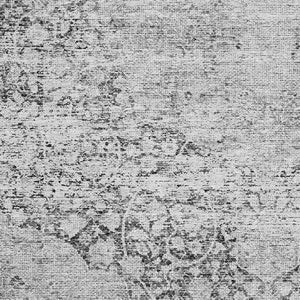 HomeRoots 10' X 14' Gray Silver Medallion Washable Area Rug - Stain-Resistant, UV Protected, Perfect for Homes 686771