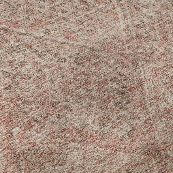 HomeRoots 9' X 12' Pink and Beige Moroccan Area Rug - Washable, Durable, Stain Resistant with UV Protection 686788