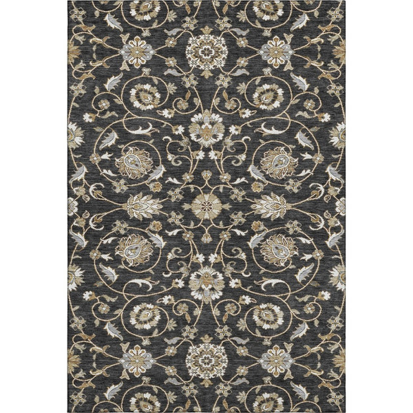 HomeRoots 5' X 8' Moroccan-Inspired Washable Area Rug with UV Protection, Stain Resistance & Soft Touch 686797
