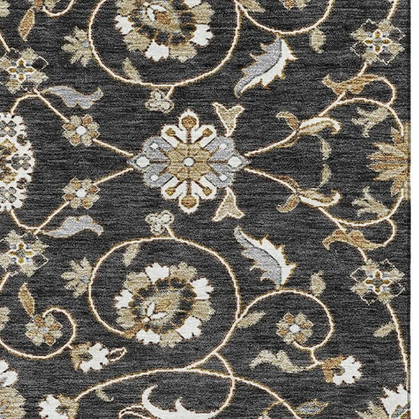 HomeRoots 5' X 8' Moroccan-Inspired Washable Area Rug with UV Protection, Stain Resistance & Soft Touch 686797