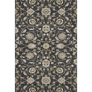HomeRoots 10' Moroccan Washable Area Rug in Black, Ivory & Gray - UV Protected, Durable & Stylish Design 686801