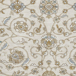 HomeRoots 9' X 12' Ivory Copper Gray Moroccan Area Rug - Stylish, Washable, UV-Resistant for Modern Homes 686812