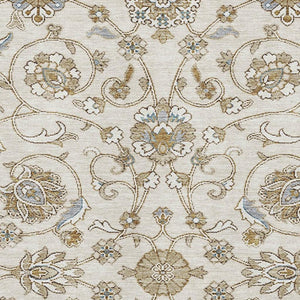 HomeRoots 10' X 14' Ivory Copper Gray Moroccan Area Rug - Washable, Durable, UV Protected & Stain Resistant! 686813