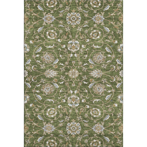 HomeRoots 8' X 10' Moroccan Washable Area Rug in Olive Green, Gray & Beige – Durable, Stylish & UV Protected! 686823