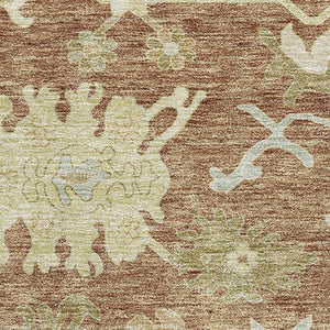 HomeRoots 10' X 14' Washable Floral Medallion Area Rug with UV Protection – Elegant, Durable, and Stain Resistant! 686873