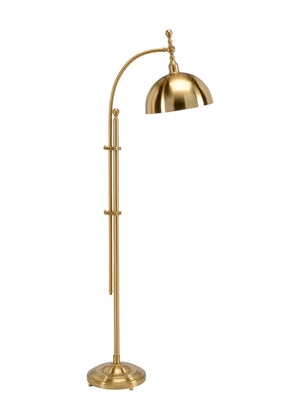 Chelsea House Berlin Floor Lamp By Lisa Kahn In Antique Brass — Timeless European Flair, Sculptural Ambient Light For Living Rooms 68688