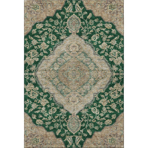 HomeRoots 5' X 8' Elegant Floral Medallion Area Rug – Washable, UV-Protected, Pet-Friendly, and Stylish Home Decor 686893