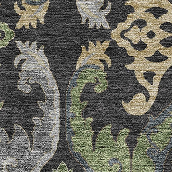 HomeRoots 9' X 12' Washable Floral Area Rug with UV Protection – Durable, Stain-Resistant, Perfect for High-Traffic Areas 686926