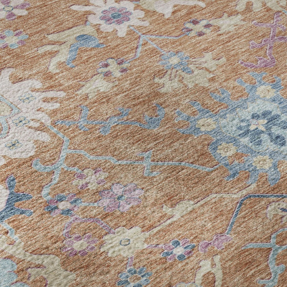 HomeRoots 8' X 10' Colorful Floral Area Rug - Washable, Stain Resistant, UV Protected for Indoor & Outdoor Use 686961