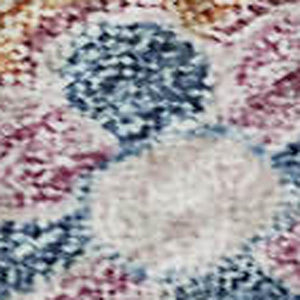 HomeRoots 10' Vibrant Orange Teal and Pink Floral Area Rug - Washable, UV-Protected, Ideal for Busy Homes 686963