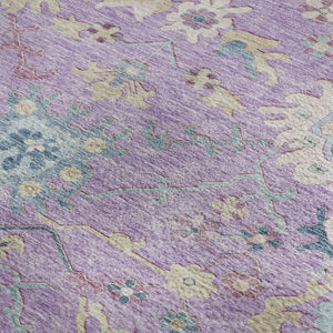 HomeRoots 8' X 10' Colorful Floral Area Rug - Washable, Stain-Resistant, UV Protected for Stylish Homes 686973