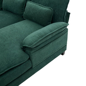 English Elm United We Win U Shaped Cloud Couch - 110" Modular Sectional Sofa With Memory Foam & Storage Pockets W1568S00216-GIGA