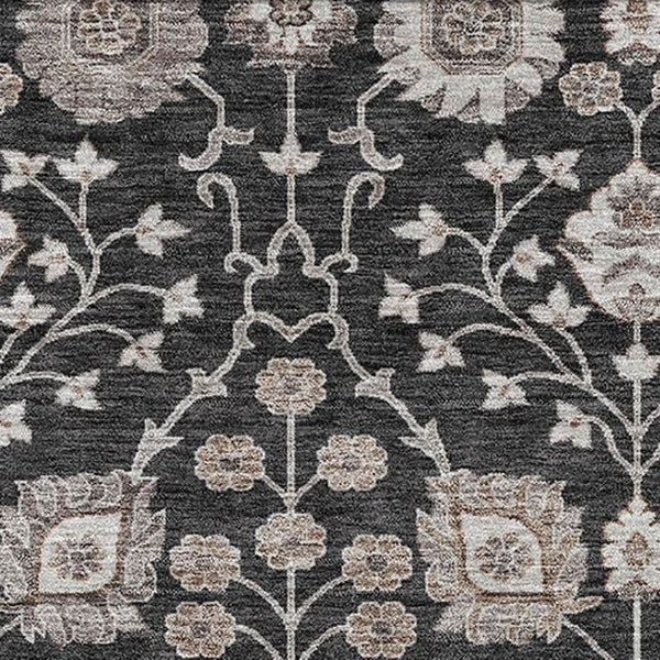 HomeRoots 5' X 8' Washable Floral Area Rug with UV Protection - Durable, Stain-Resistant & Perfect for Homes 686995