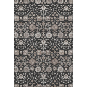 HomeRoots 10' X 14' Elegant Floral Washable Area Rug - Durable, Stain Resistant with UV Protection for Homes 686999
