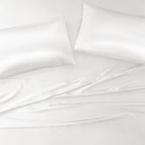 Madison Park Essentials Satin Casual Luxury 6 PC Sheet Set MPE20-901 White