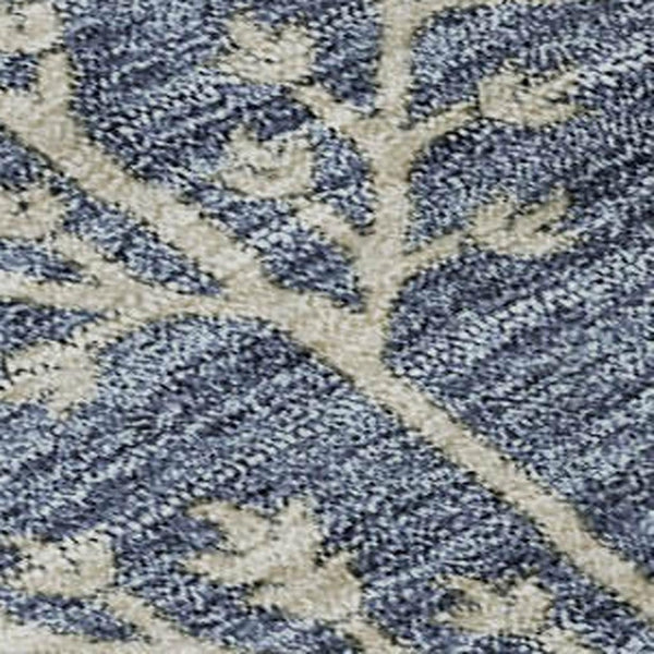HomeRoots 10' X 14' Floral Washable Area Rug with UV Protection – Durable, Stain-Resistant, Ideal for Family Spaces 687035