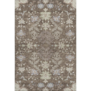 HomeRoots 9' X 12' Floral Area Rug – Washable, UV-Protected, Stain-Resistant, Perfect for High-Traffic Homes! 687040