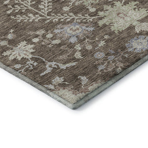 HomeRoots 9' X 12' Floral Area Rug – Washable, UV-Protected, Stain-Resistant, Perfect for High-Traffic Homes! 687040
