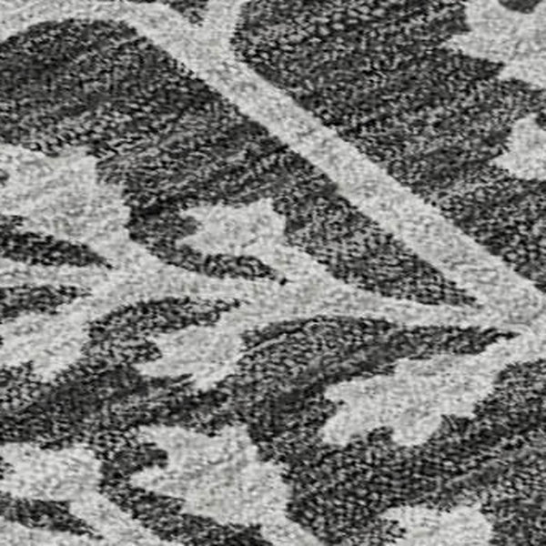 HomeRoots 10' Charcoal Gray & Silver Floral Area Rug - Washable, UV Protected, Stain Resistant for High Traffic Use 687047