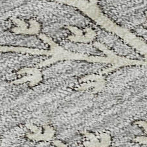 HomeRoots 8' X 10' Elegant Gray, Ivory & Gold Floral Washable Area Rug with UV Protection for Busy Homes 687057