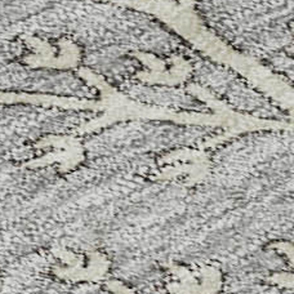 HomeRoots 8' X 10' Elegant Gray, Ivory & Gold Floral Washable Area Rug with UV Protection for Busy Homes 687057