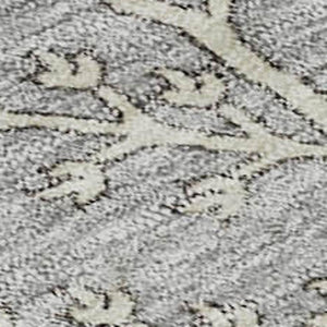 HomeRoots 10' X 14' Gray Ivory Gold Floral Area Rug - Washable, UV Protected, Kid & Pet Friendly Design! 687059