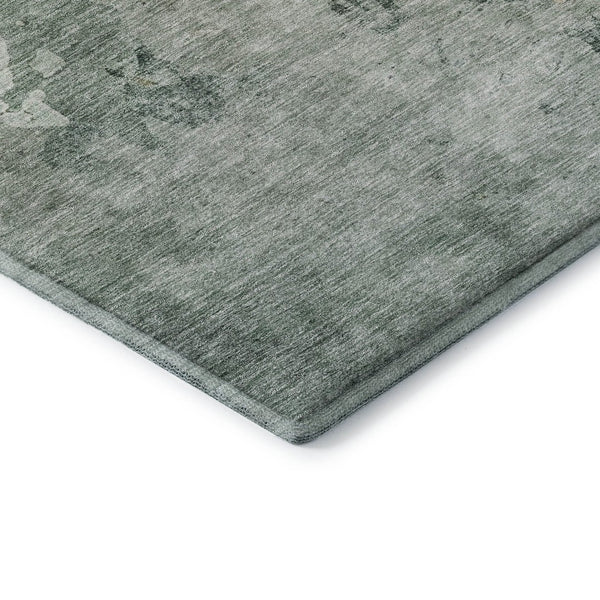 HomeRoots 9' X 12' Aqua & Wheat Abstract Area Rug - Washable, UV-Protected, Stylish & Durable for Every Space 687076