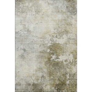HomeRoots 10' Abstract Area Rug in Wheat, Ivory & Taupe - Washable, UV Protected, Perfect for High-Traffic Spaces 687089
