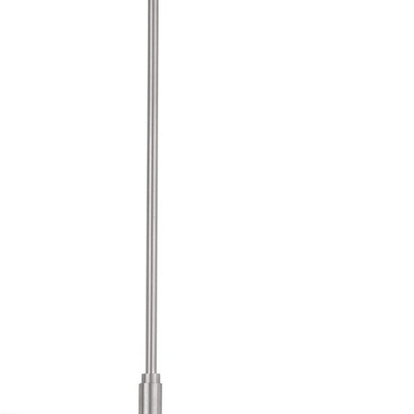 HomeRoots Five Light Dimmable Chandelier: Modern Steel Shades for Stylish Ambiance in Any Room 687115