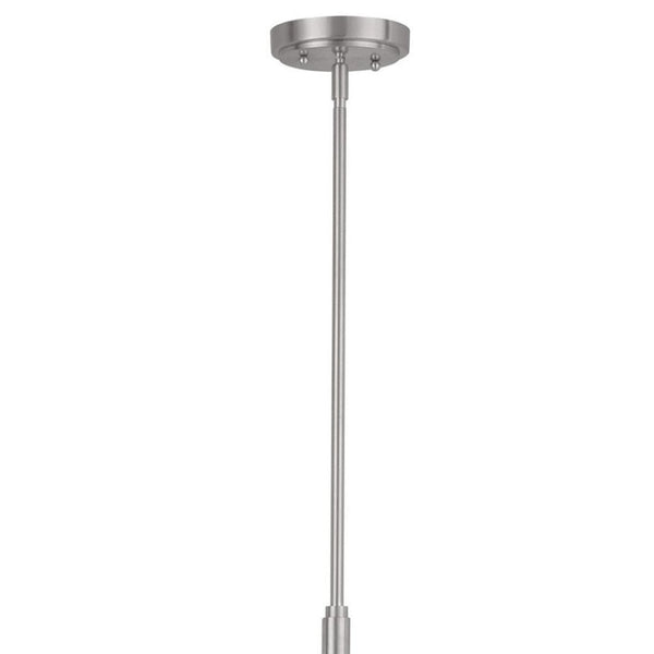 HomeRoots Five Light Dimmable Chandelier: Modern Steel Shades for Stylish Ambiance in Any Room 687115