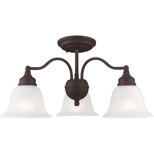 HomeRoots Bronze Three-Light Dimmable Chandelier with Cylinder Shades for Elegant Home Lighting Solutions 687119