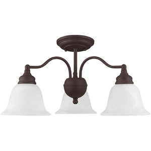 HomeRoots Bronze Three-Light Dimmable Chandelier with Cylinder Shades for Elegant Home Lighting Solutions 687119