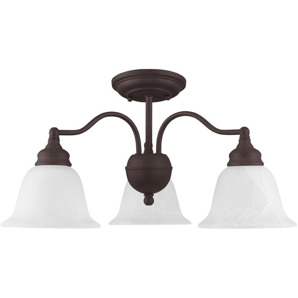 HomeRoots Bronze Three-Light Dimmable Chandelier with Cylinder Shades for Elegant Home Lighting Solutions 687119