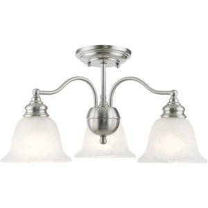 HomeRoots Three Light Dimmable Chandelier - Modern Cylinder Design for Stylish Dining, Kitchen & Living Spaces 687120