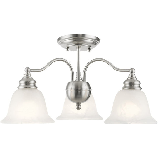HomeRoots Three Light Dimmable Chandelier - Modern Cylinder Design for Stylish Dining, Kitchen & Living Spaces 687120