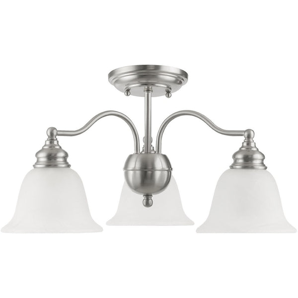 HomeRoots Three Light Dimmable Chandelier - Modern Cylinder Design for Stylish Dining, Kitchen & Living Spaces 687120