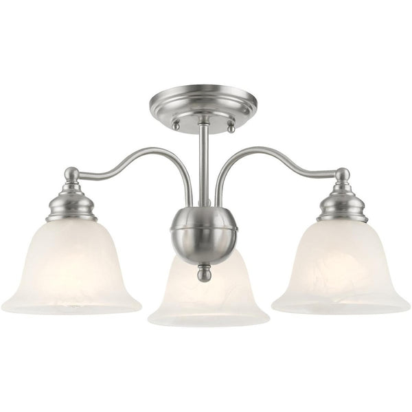 HomeRoots Three Light Dimmable Chandelier - Modern Cylinder Design for Stylish Dining, Kitchen & Living Spaces 687120
