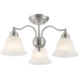 HomeRoots Three Light Dimmable Chandelier - Modern Cylinder Design for Stylish Dining, Kitchen & Living Spaces 687120