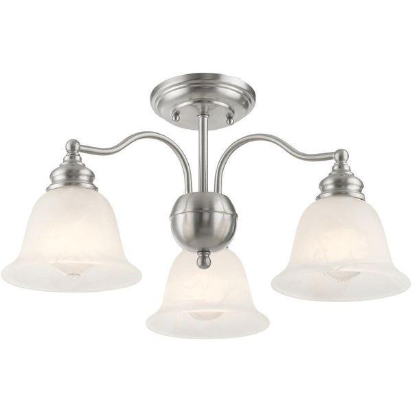 HomeRoots Three Light Dimmable Chandelier - Modern Cylinder Design for Stylish Dining, Kitchen & Living Spaces 687120