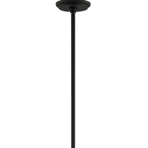 HomeRoots Black Five-Light Dimmable Chandelier with Contemporary Cylinder Shades for Modern Spaces & Style 687125