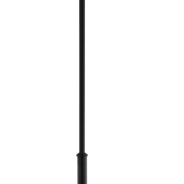 HomeRoots Black Six-Light Dimmable Chandelier - Modern Cylindrical Shades for Stylish Ambient Illumination 687129