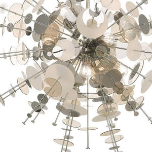 HomeRoots Twelve Light Dimmable Chandelier - Modern Cylindrical Design with Shades for Elegant Ambiance 687143